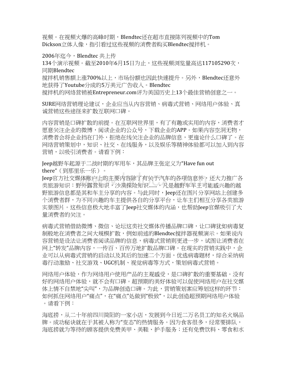 完整新编利用互联网进行品牌网络营销推广项目理论方案.docx_第2页