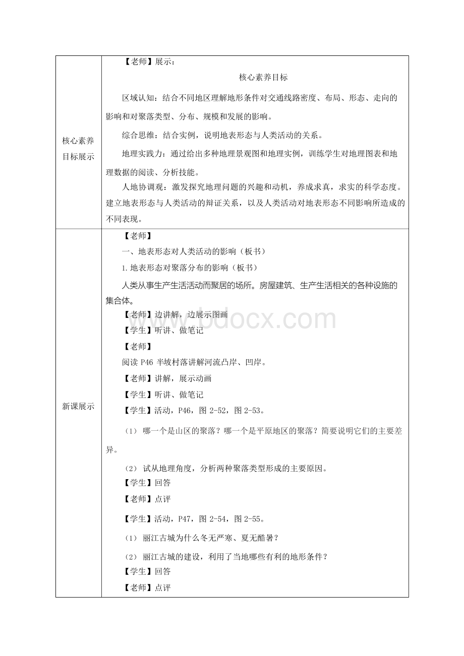 湘教版高二地理选择性必修1(2019版)_《地表形态与人类活动》名师教案.docx_第2页