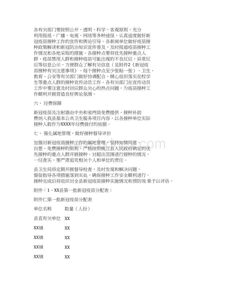 新冠疫苗接种工作方案及不良反应应急预案.docx_第3页