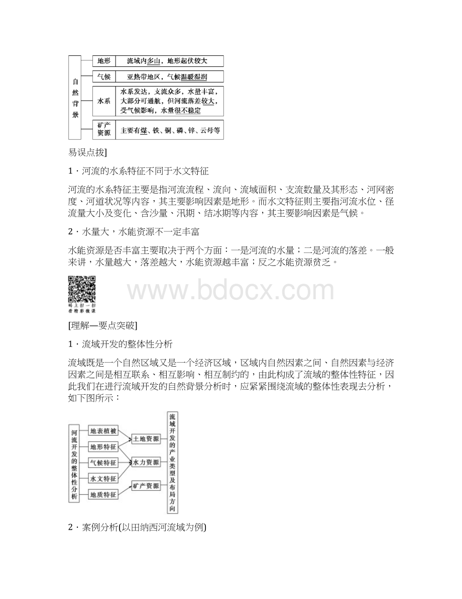 《新坐标》届高三地理人教版一轮复习学案第14章第2节流域的综合开发 以美国田纳西河流域为例含答案.docx_第2页