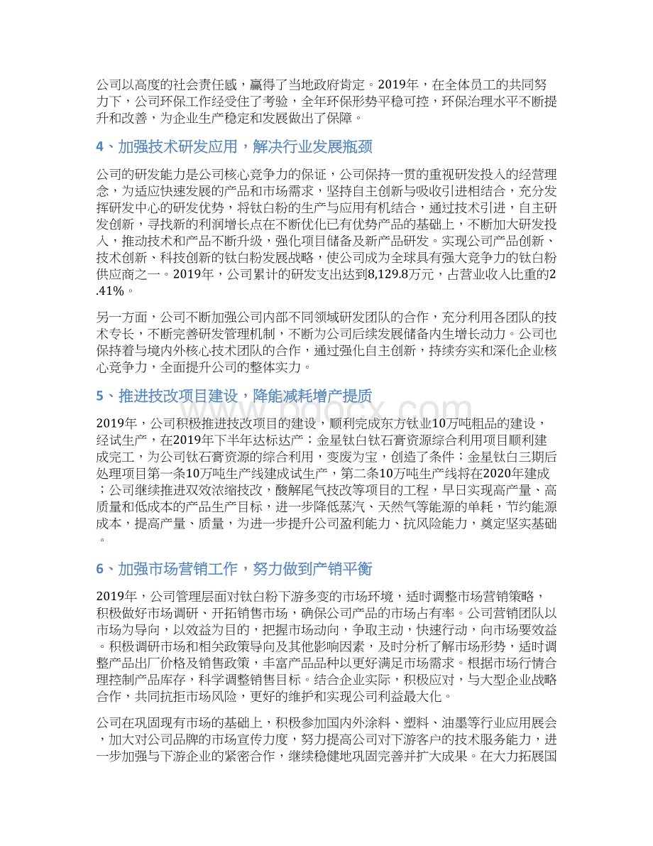 钛白粉企业发展战略和经营计划Word格式.docx_第3页