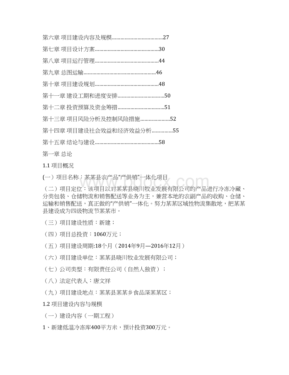 农产品冷链物流中心建设项目实施方案.docx_第2页