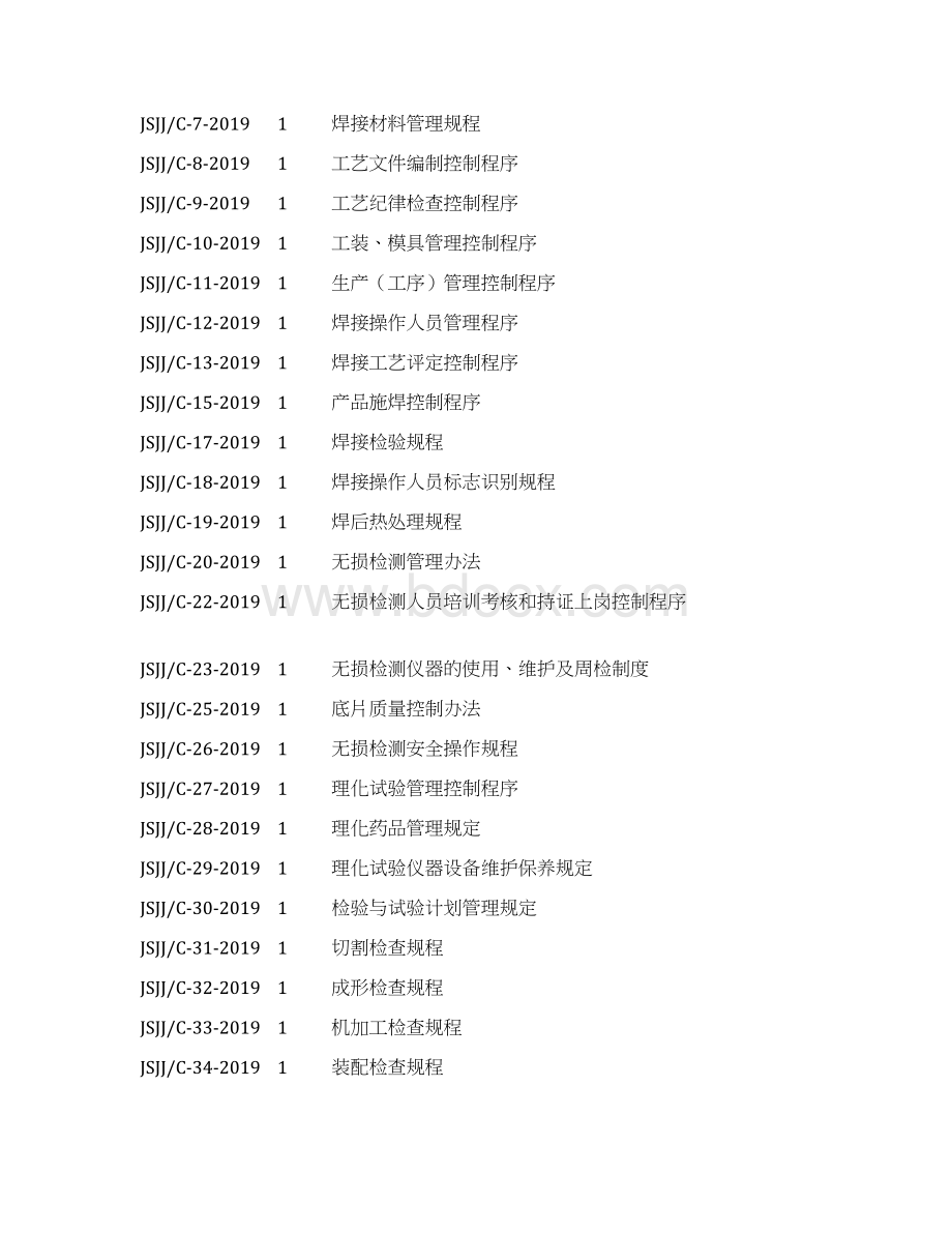 压力容器取证制造质量体系程序文件版全套实用.docx_第2页