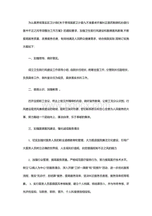 医院行风建设工作实施方案(最新).docx