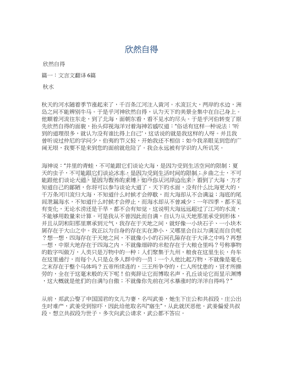 欣然自得文档格式.docx