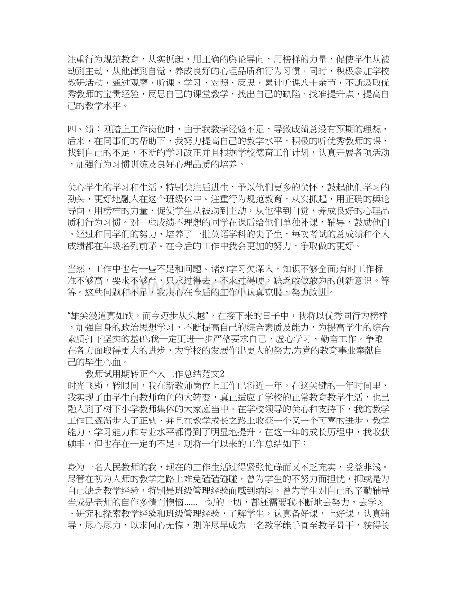 教师试用期转正个人工作总结.docx_第3页