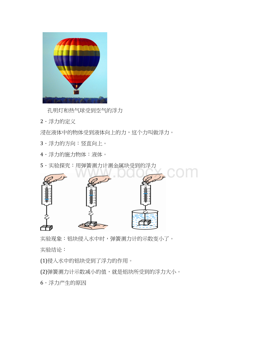 初中物理复习 浮力及阿基米德原理.docx_第2页