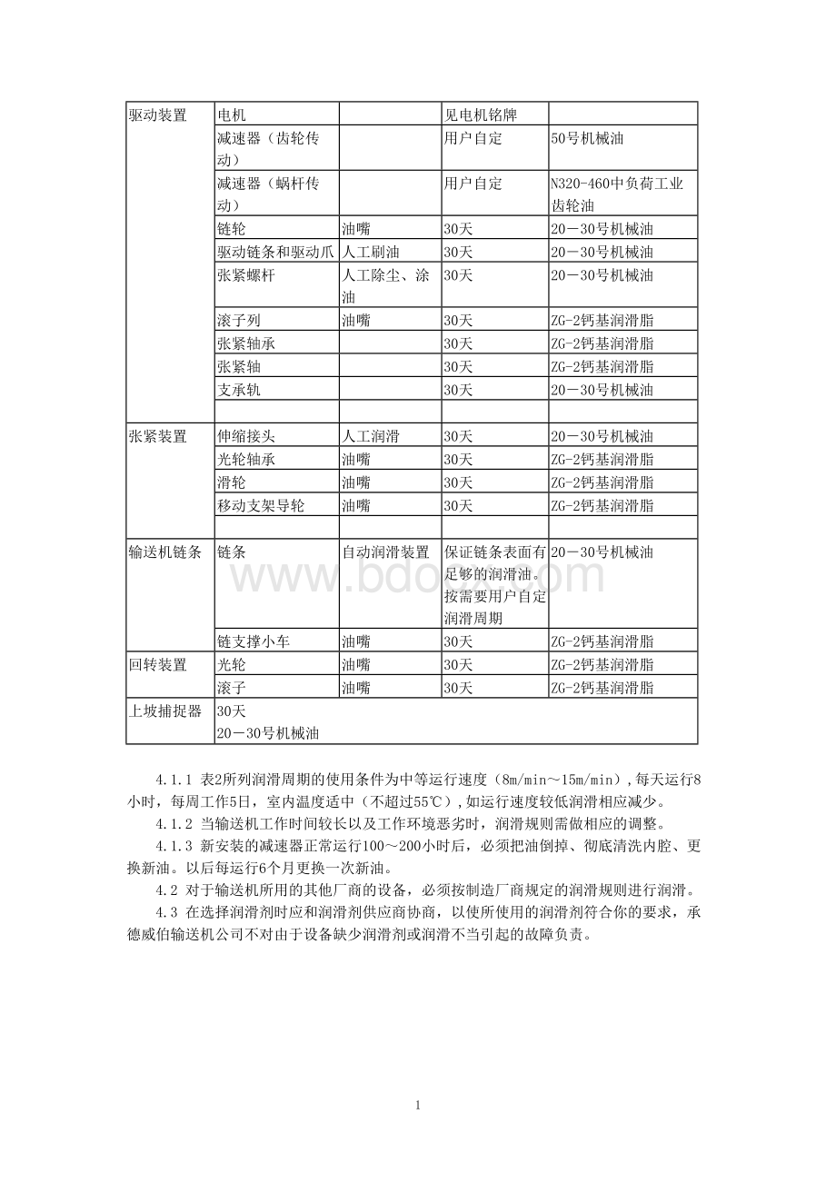 链式输送机使用维护手册.doc_第2页