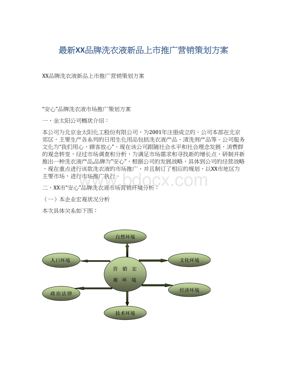 最新XX品牌洗衣液新品上市推广营销策划方案.docx_第1页