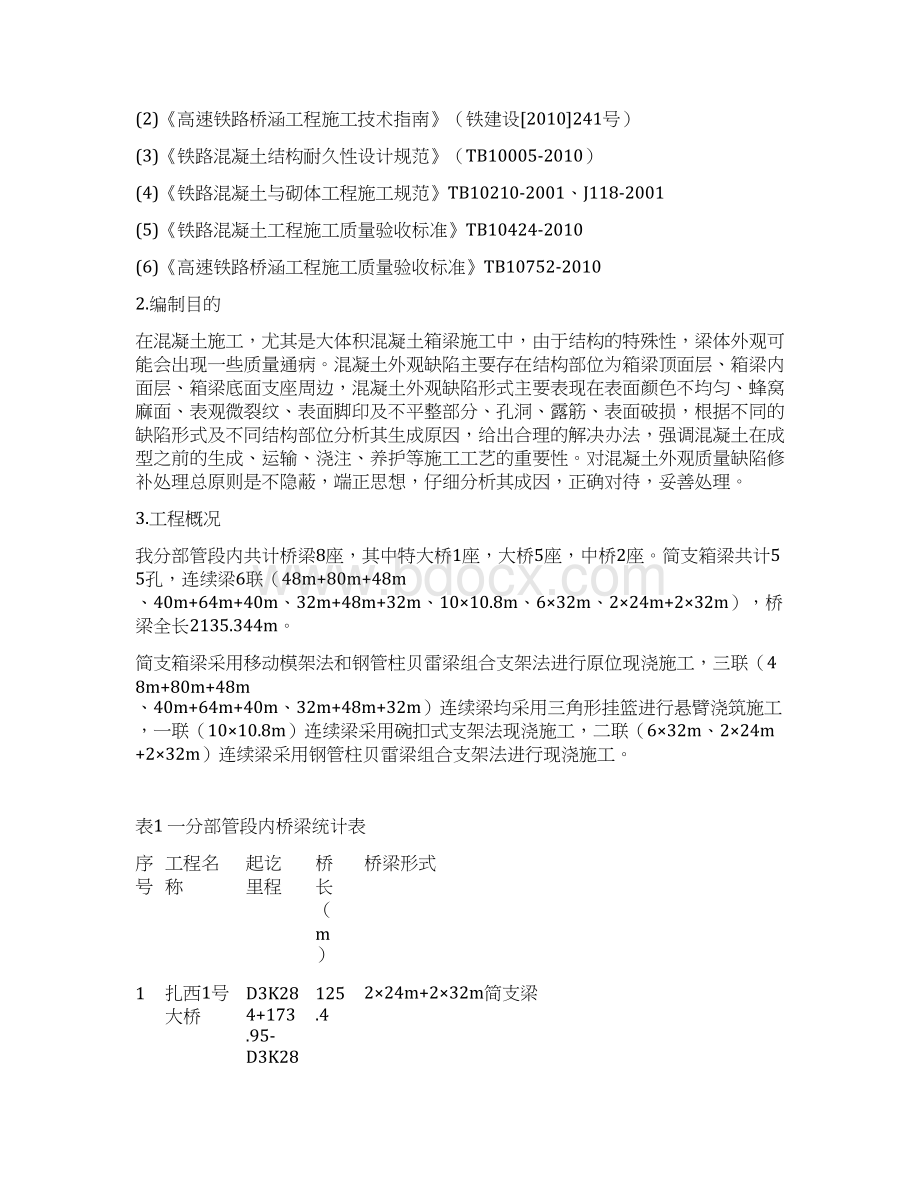 箱梁混凝土外观质量缺陷修补方案.docx_第3页