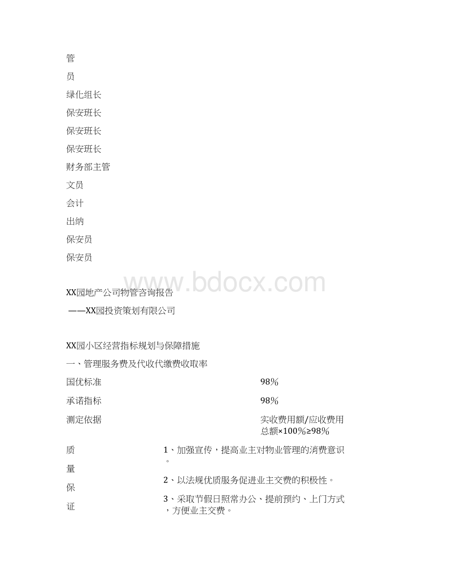 XX管理处物业管理方案DOC 118页.docx_第2页