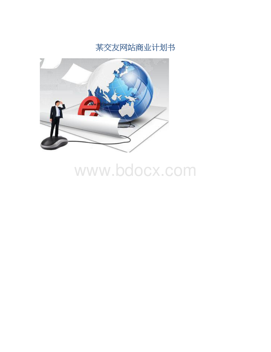 某交友网站商业计划书.docx