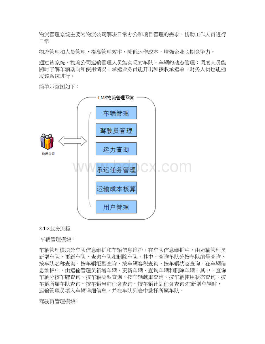 物流管理系统需求规格说明书Word文档下载推荐.docx_第3页