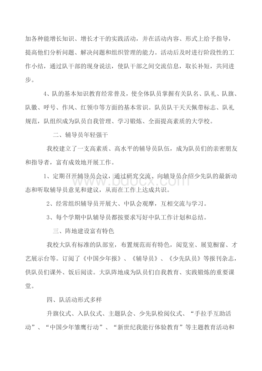 顺河镇德仁希望小学先进少先队大队事迹材料Word格式.doc_第2页