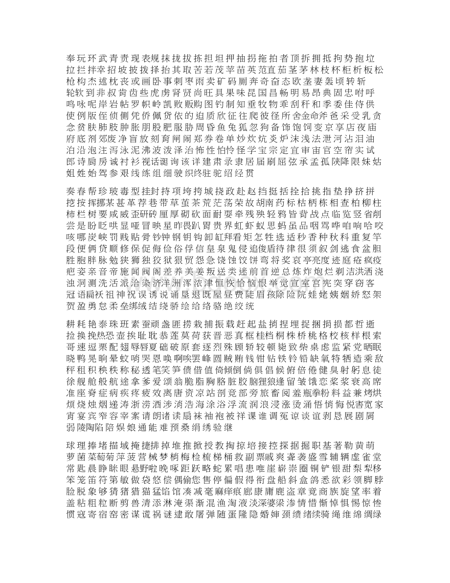 常用汉字2500Word格式文档下载.docx_第2页