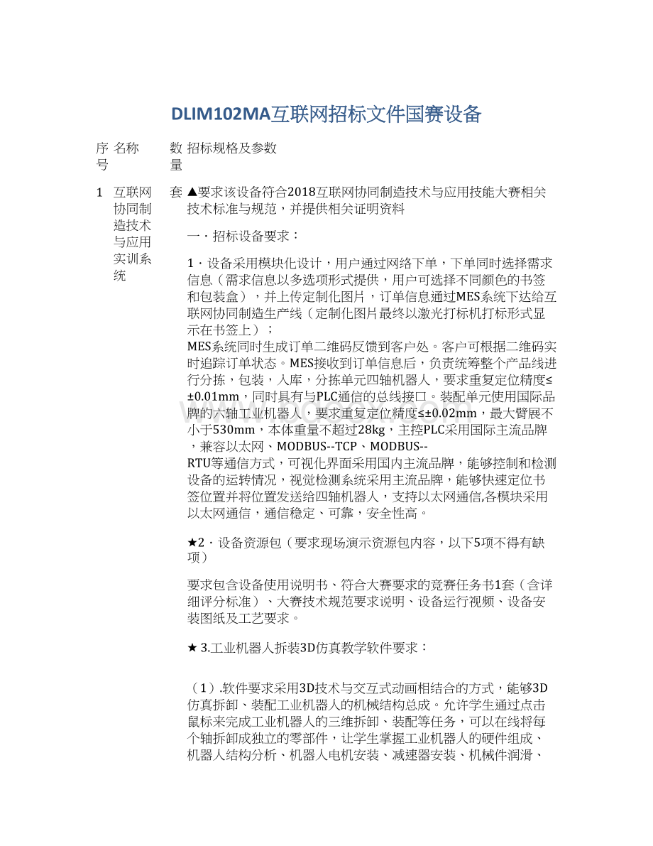 DLIM102MA互联网招标文件国赛设备Word格式文档下载.docx_第1页