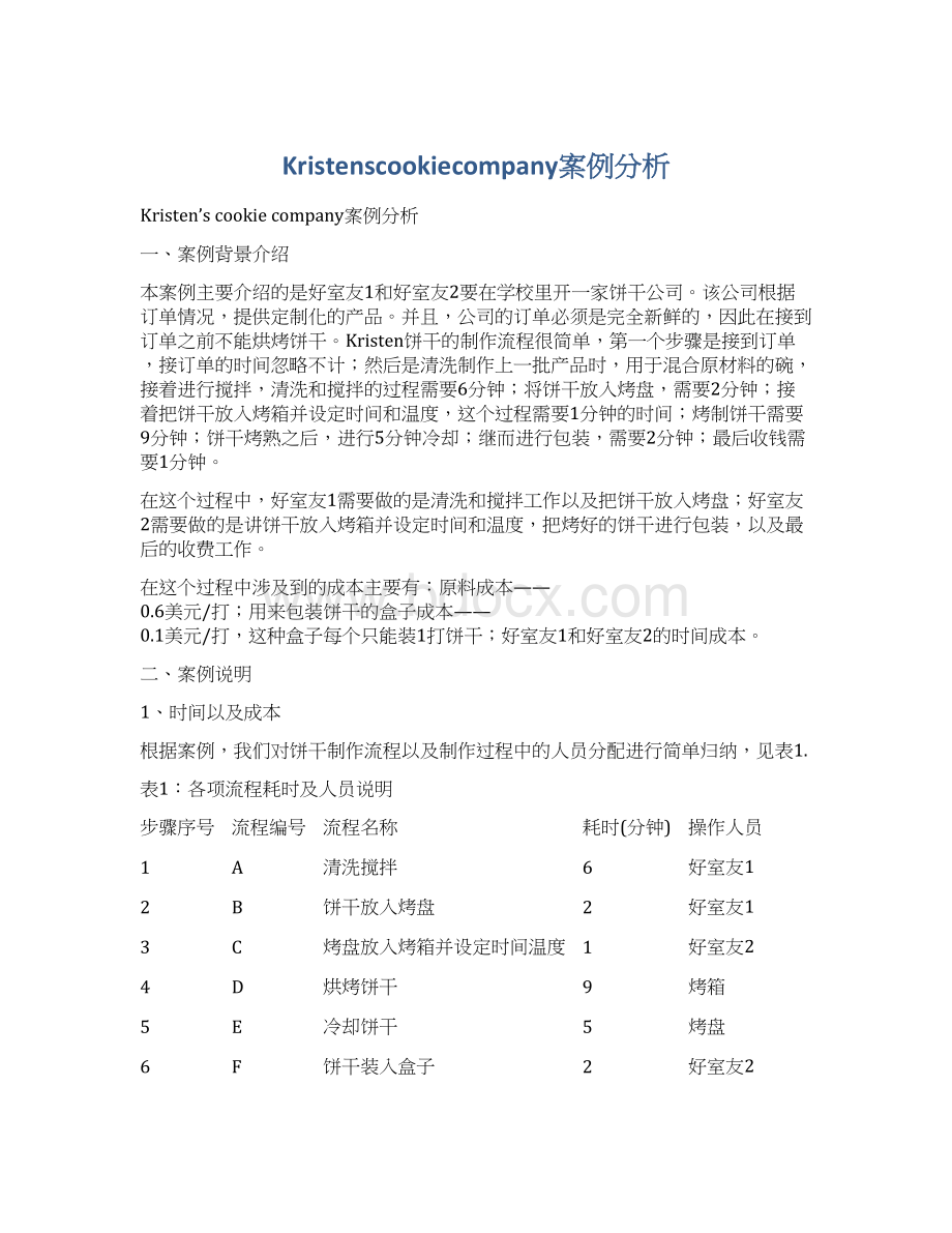 Kristenscookiecompany案例分析.docx_第1页