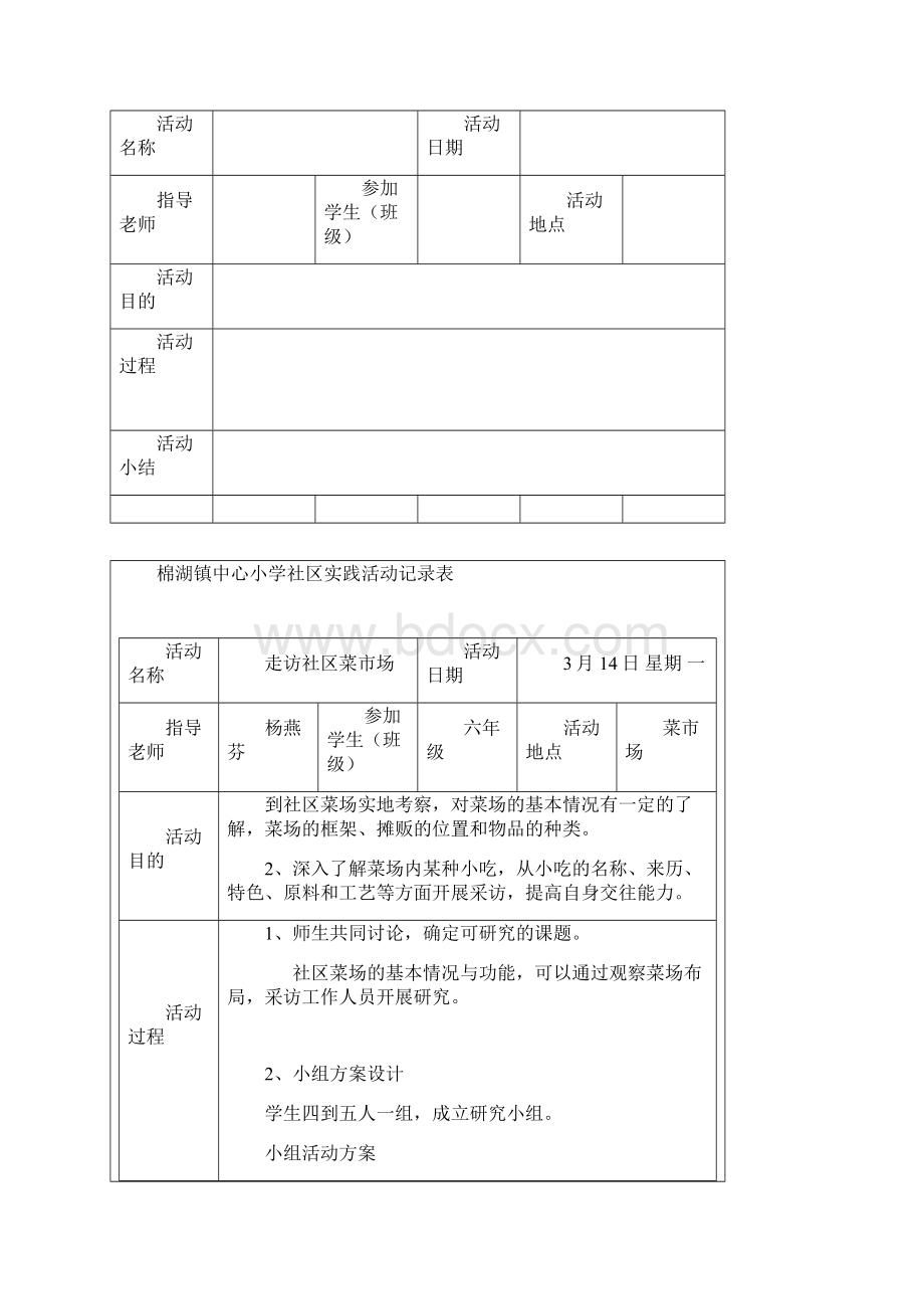 学生社会实践记录表完整资料docWord文件下载.docx_第2页