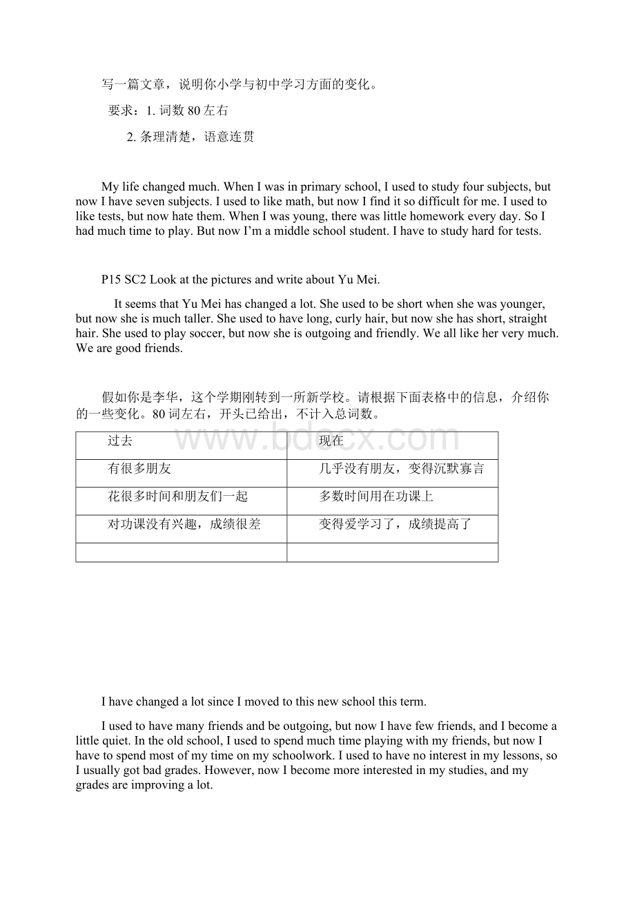 新目标九年级英语各单元作文范文Word文档格式.docx_第3页