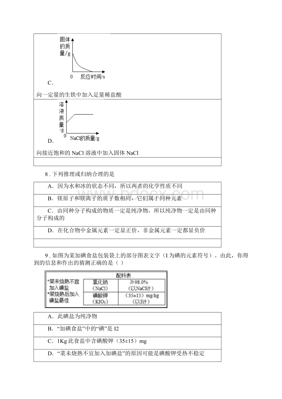 宁夏回族自治区 版中考二模化学试题C卷.docx_第3页