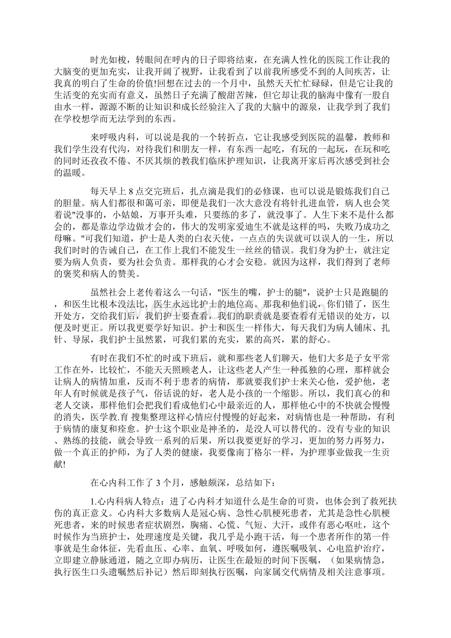 内科护理工作总结4篇.docx_第3页