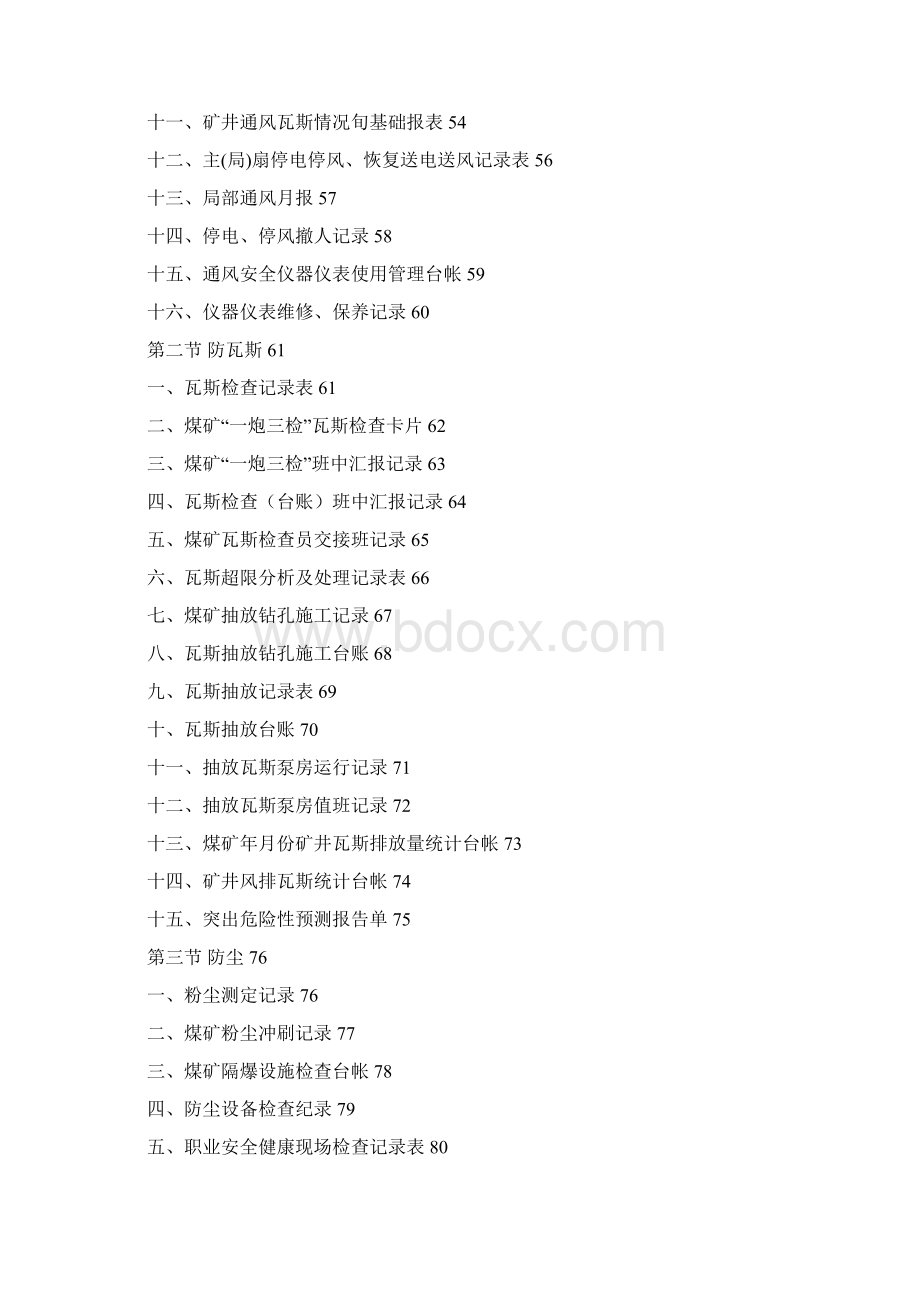 煤矿各种记录统计表.docx_第2页