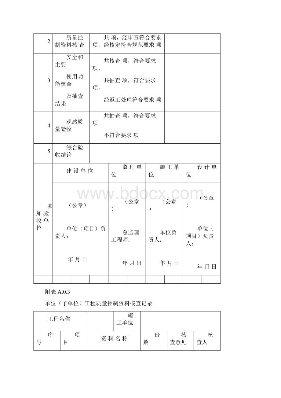 福建省建筑内业资料表格Word文档格式.docx_第3页