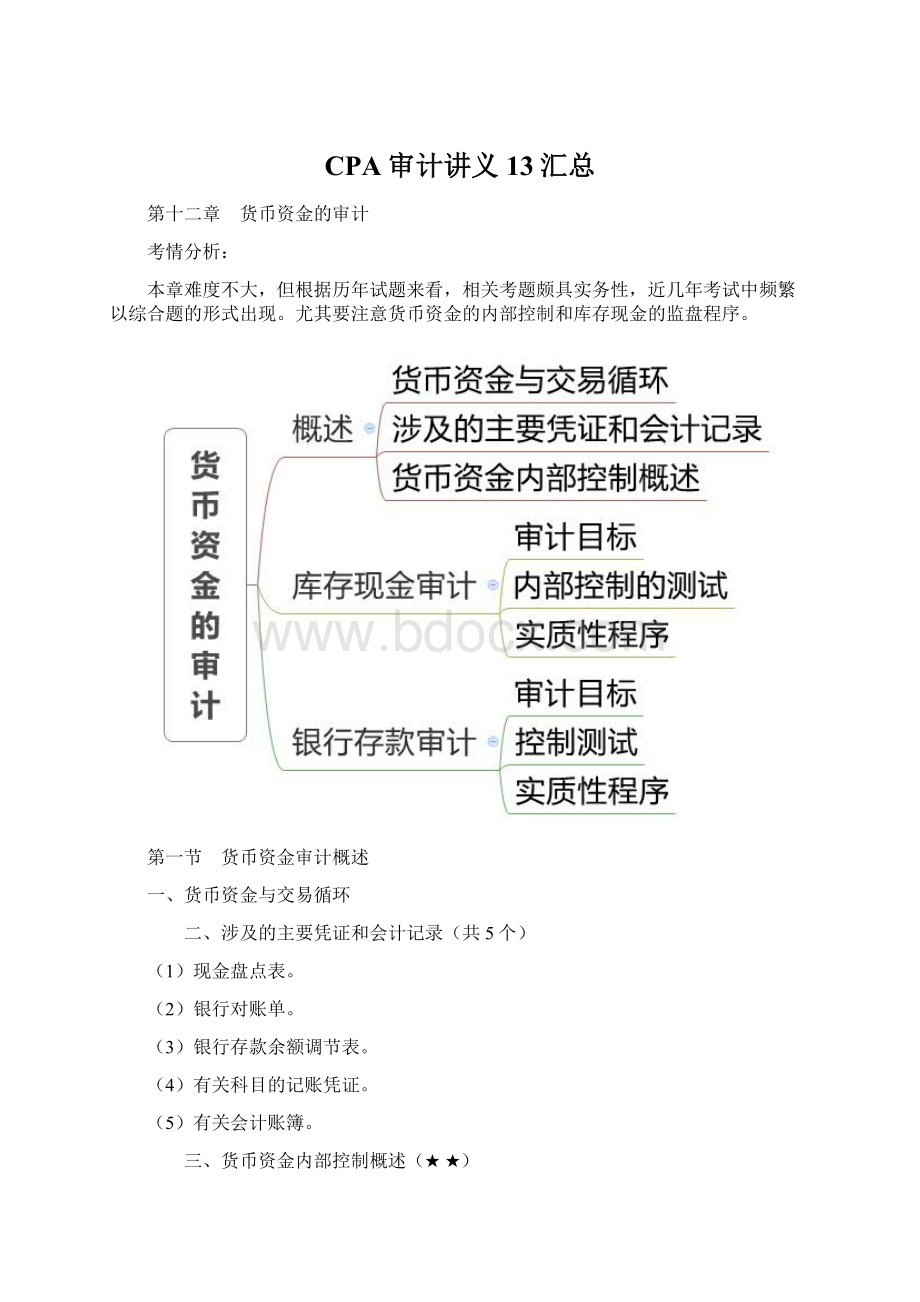 CPA审计讲义13汇总.docx