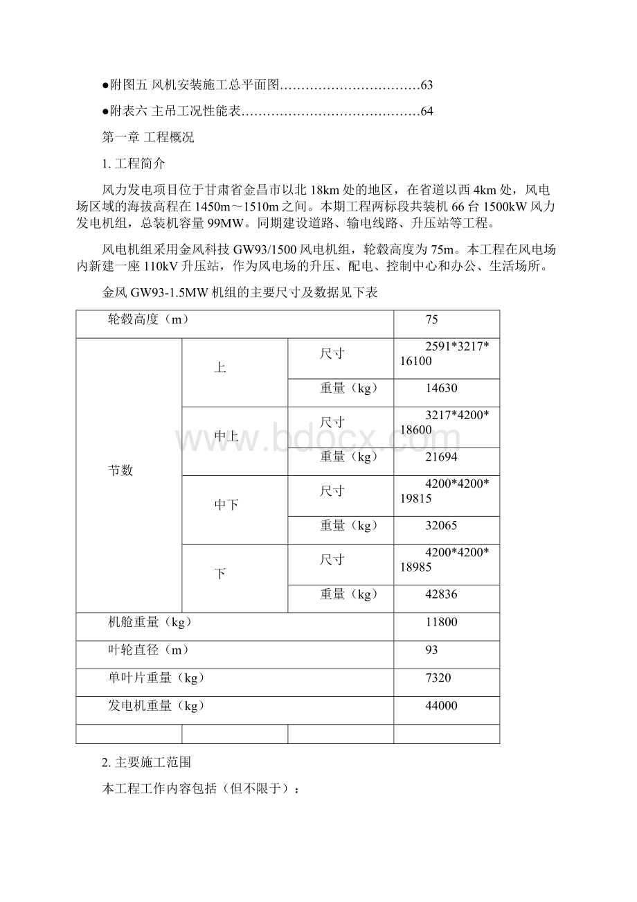 风机及塔筒吊装工程吊装方案.docx_第2页