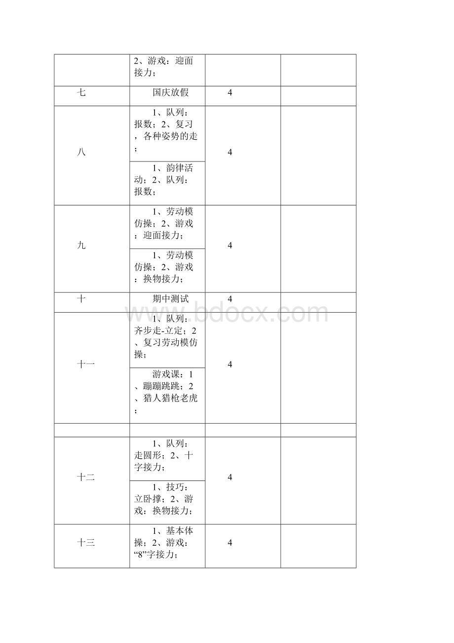 小学一年级上册体育教案全册.docx_第3页