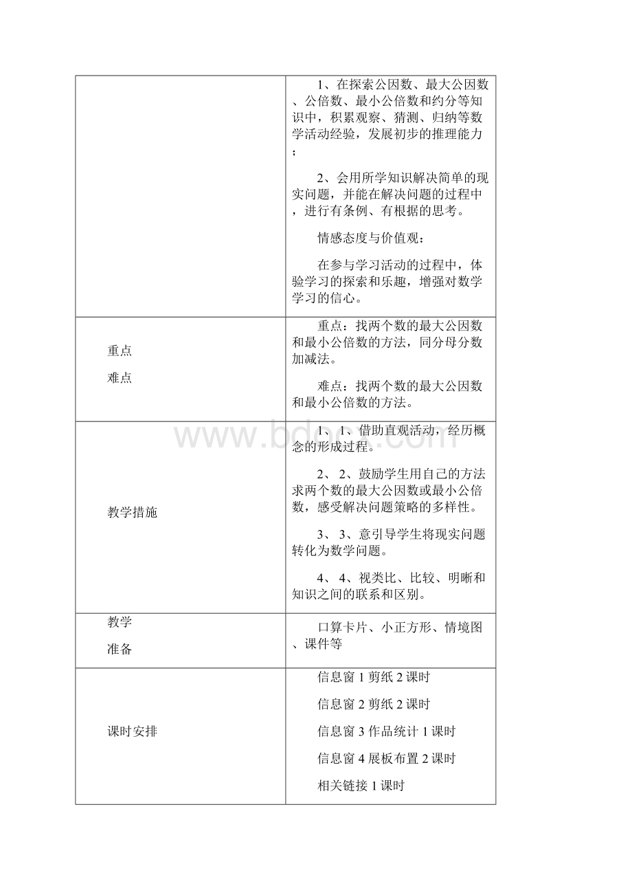 新版青岛版五年级下册数学第三单元《剪纸中的数学分数加减法一》教案最新编辑.docx_第2页