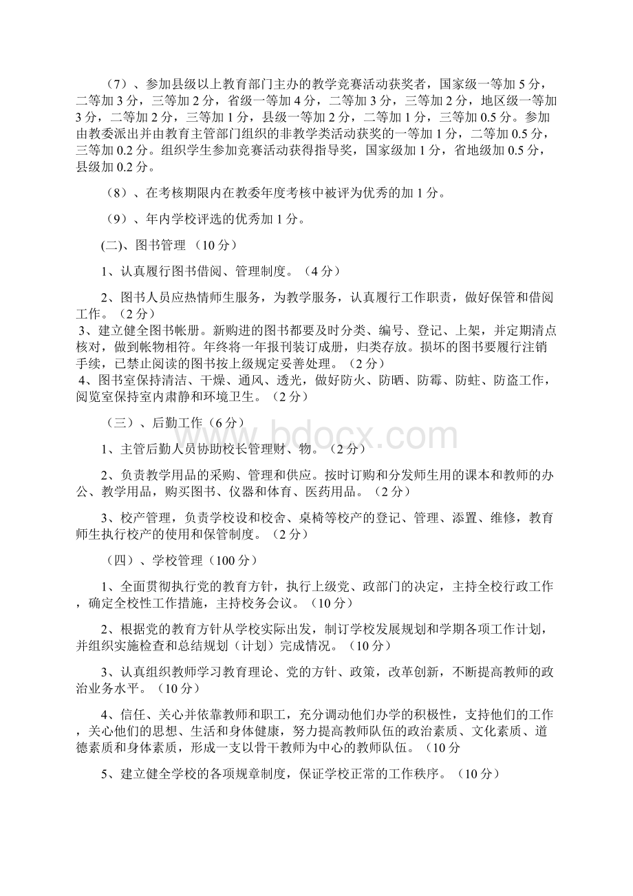 小学教师考核办法文档格式.docx_第3页