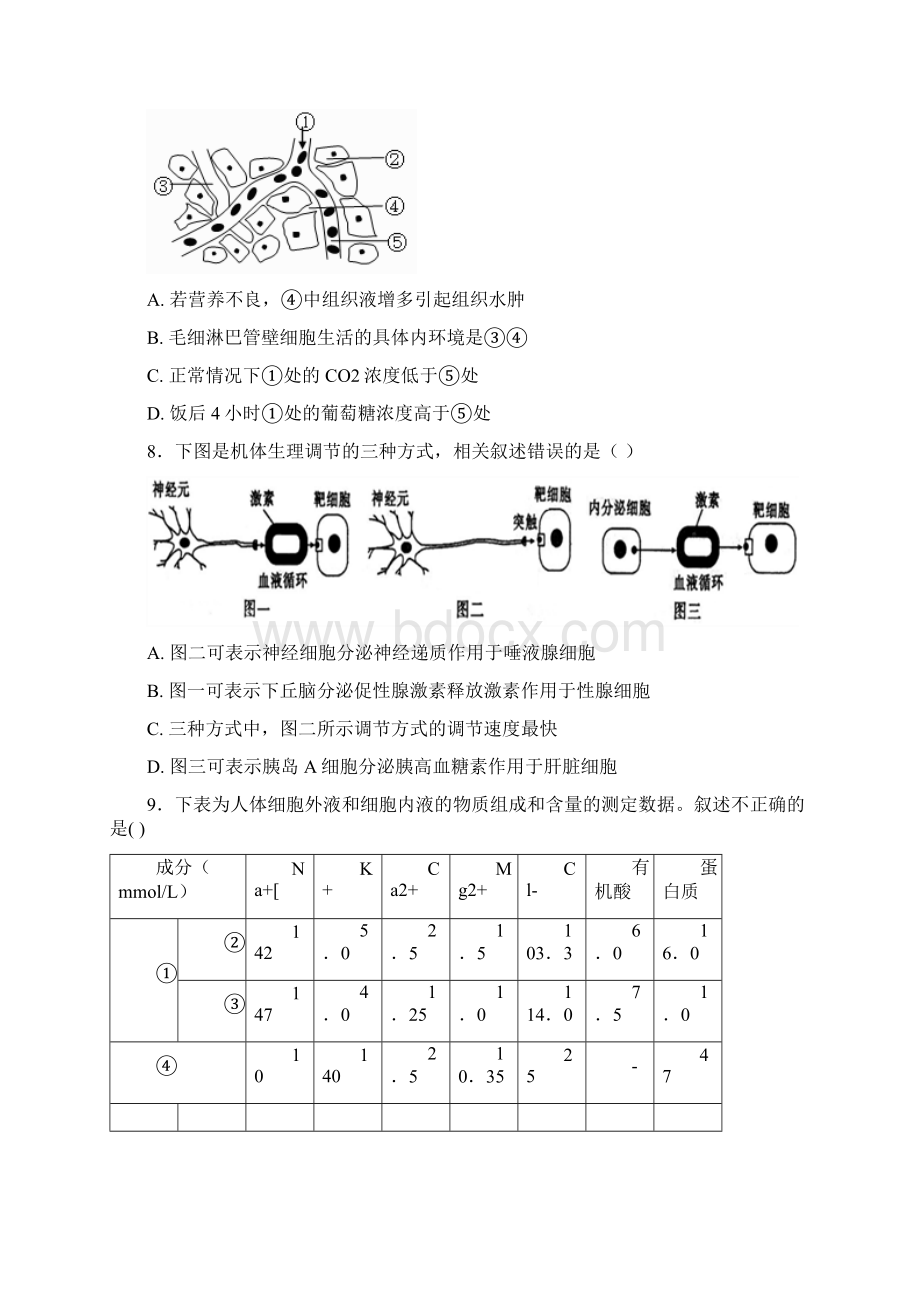 广东省北京师范大学东莞石竹附属学校学年高二上学期第二次月考生物试题.docx_第3页