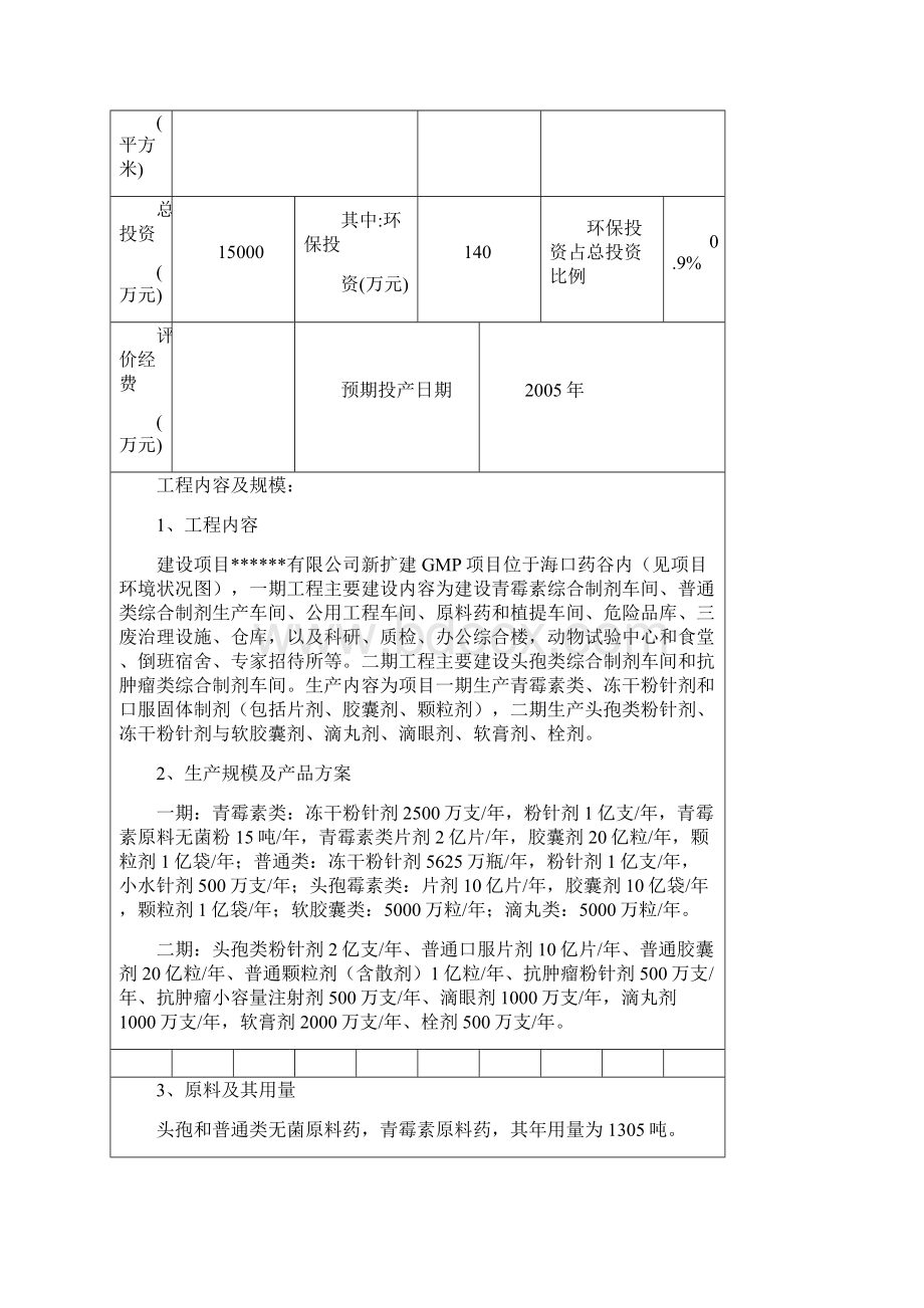 项目环境评估报告书附水环境分析专项报告.docx_第3页