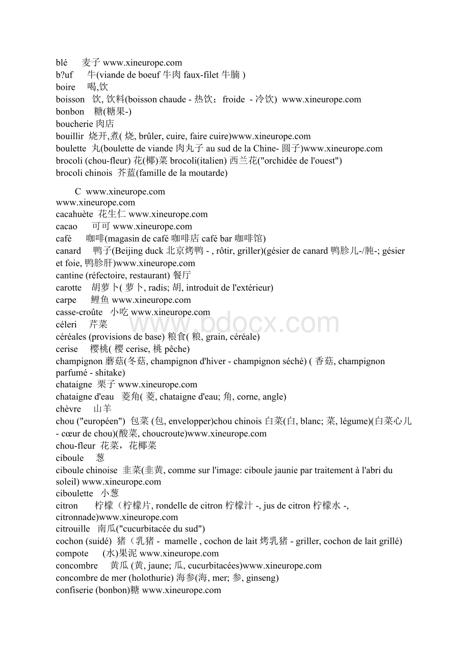 法国菜菜名实用单词大全.docx_第2页