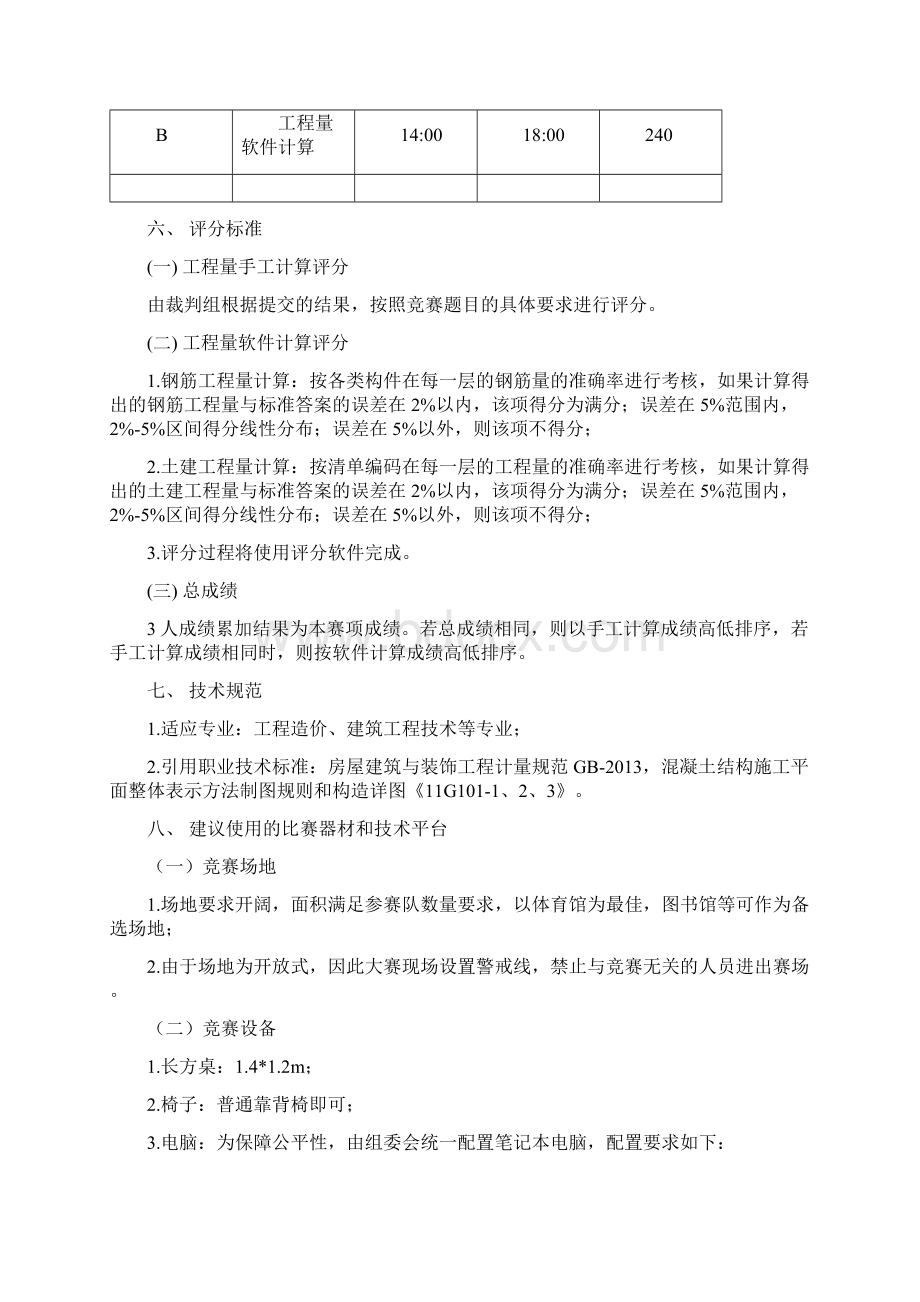 22工程算量竞赛规程Word格式.docx_第2页