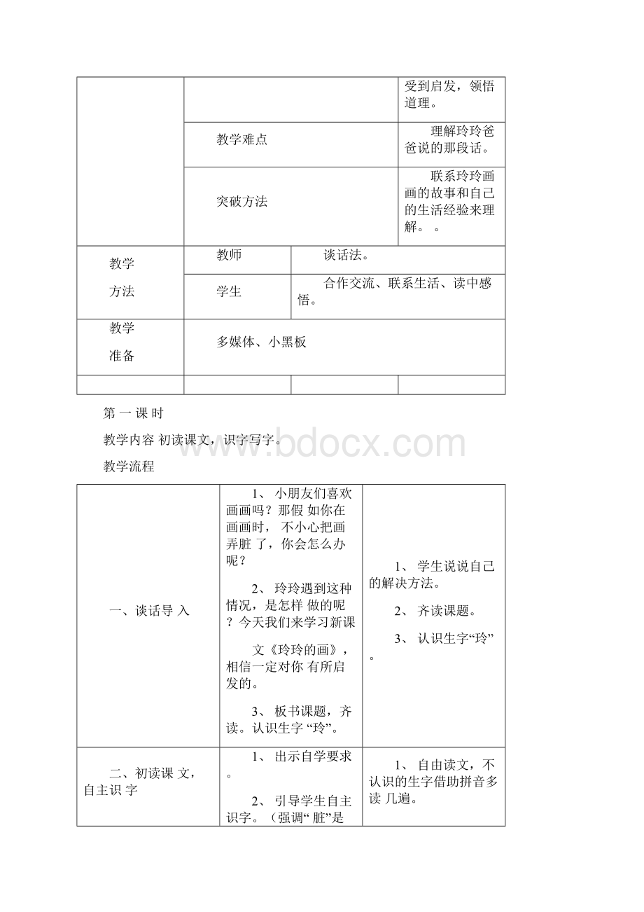 人教版二年级语文下册导学案Word下载.docx_第2页