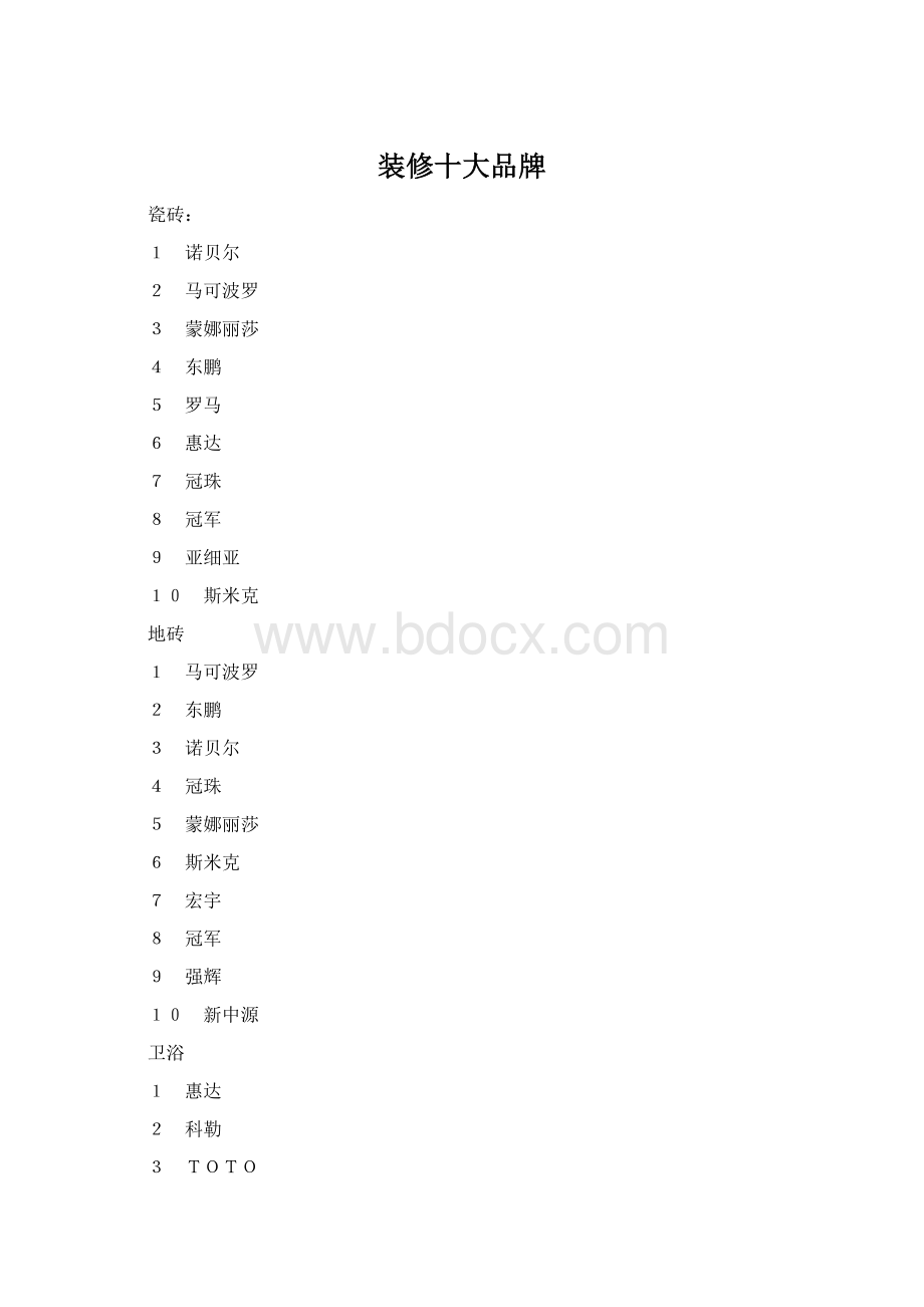 装修十大品牌.docx_第1页