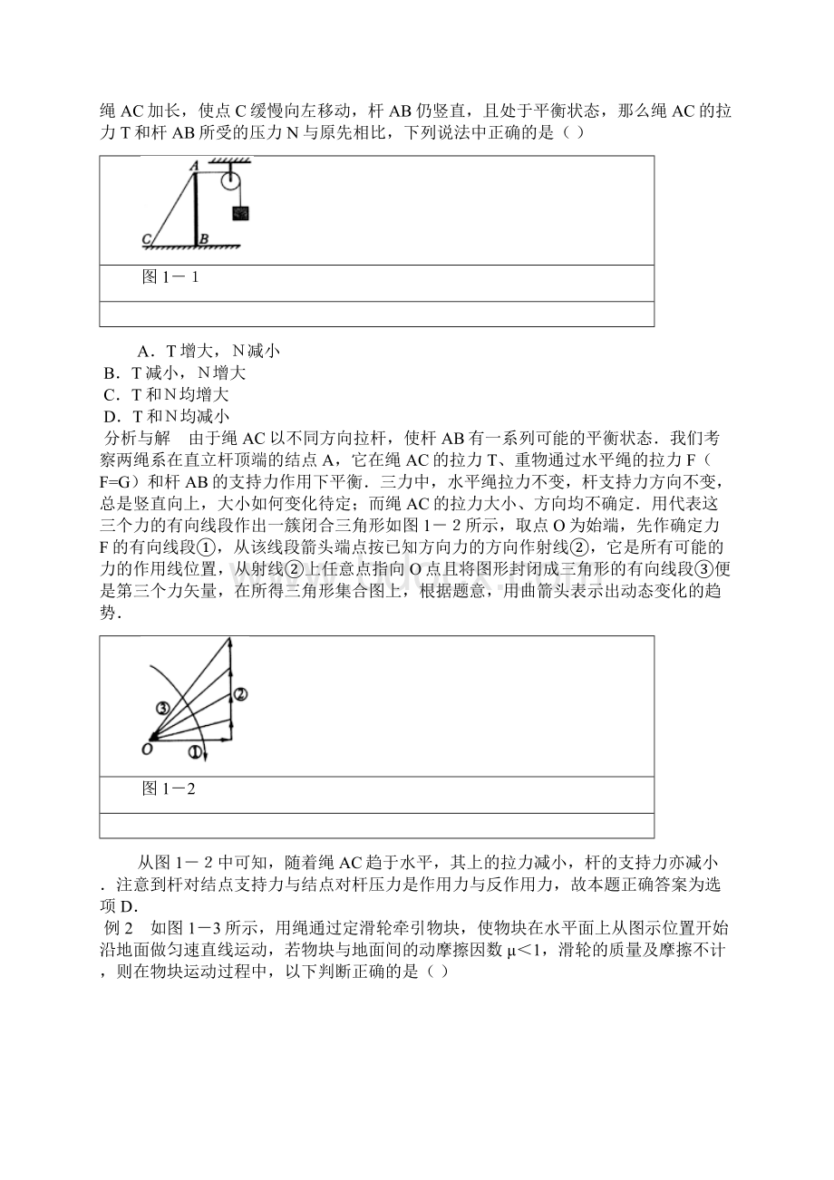 专题1准静态问题的力三角形判断法新人教整理.docx_第2页