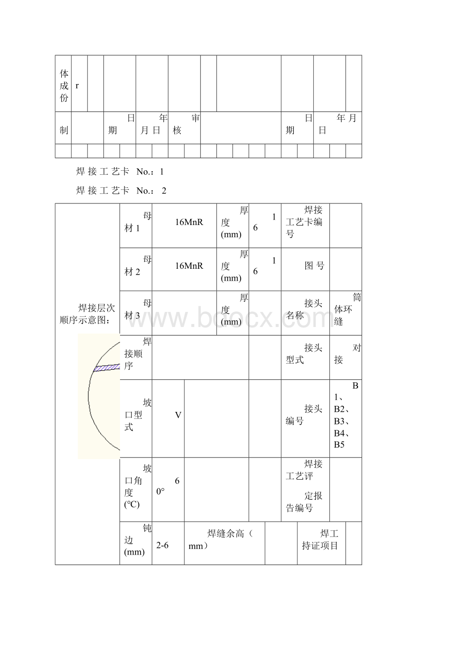 压力容器焊接工艺卡Word文档下载推荐.docx_第3页