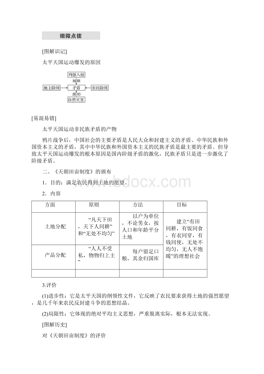 学年高中历史第4单元第11课太平天国运动学案新人教版必修1.docx_第2页