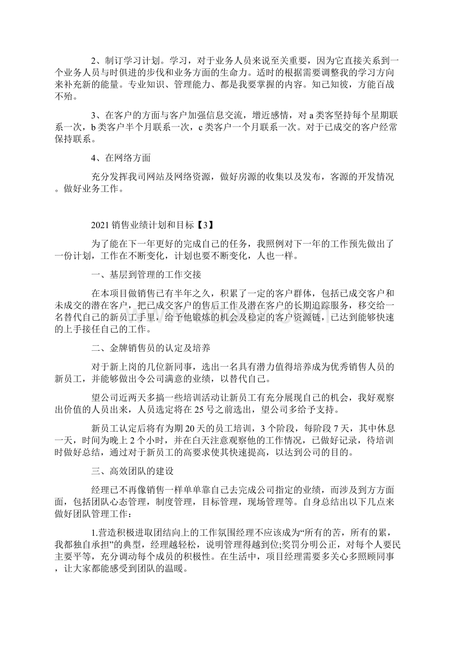 销售业绩计划和目标.docx_第3页