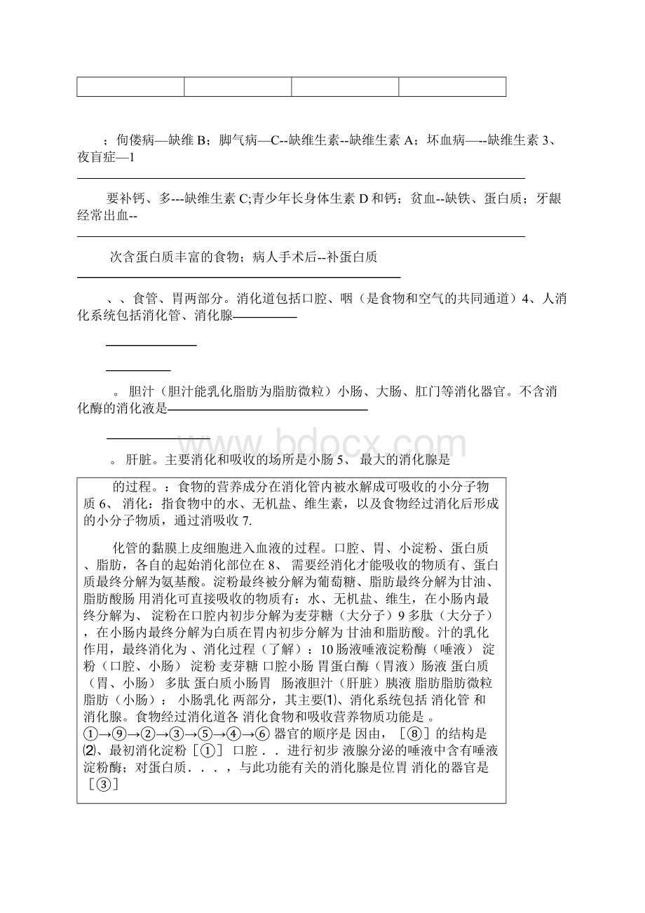 北师大版生物七年级下册知识点总结Word文件下载.docx_第3页