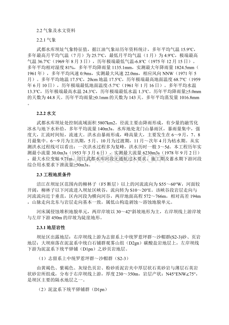 武都水库左岸基础处理施工组织设计最终版文档格式.docx_第2页