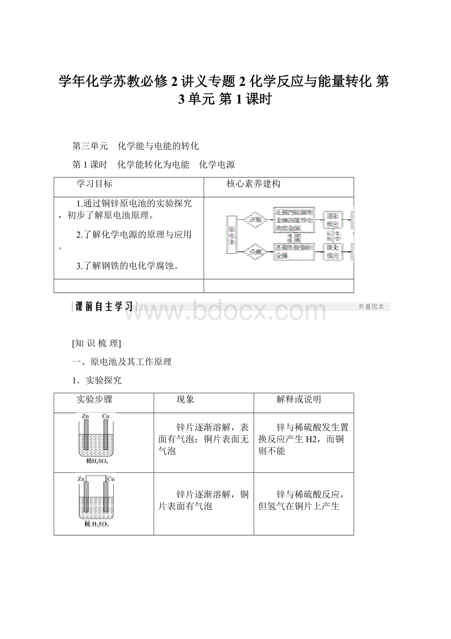 学年化学苏教必修2讲义专题2 化学反应与能量转化 第3单元 第1课时Word格式文档下载.docx