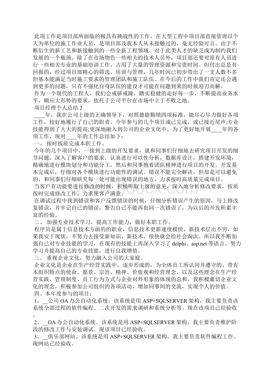 项目经理个人总结.docx_第2页