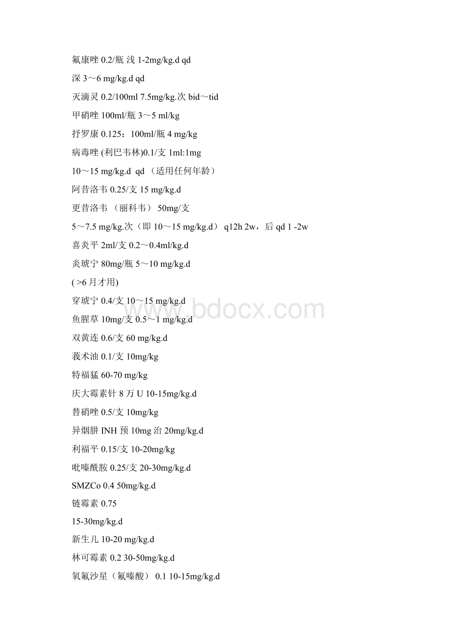 儿科常用药物Word文件下载.docx_第3页