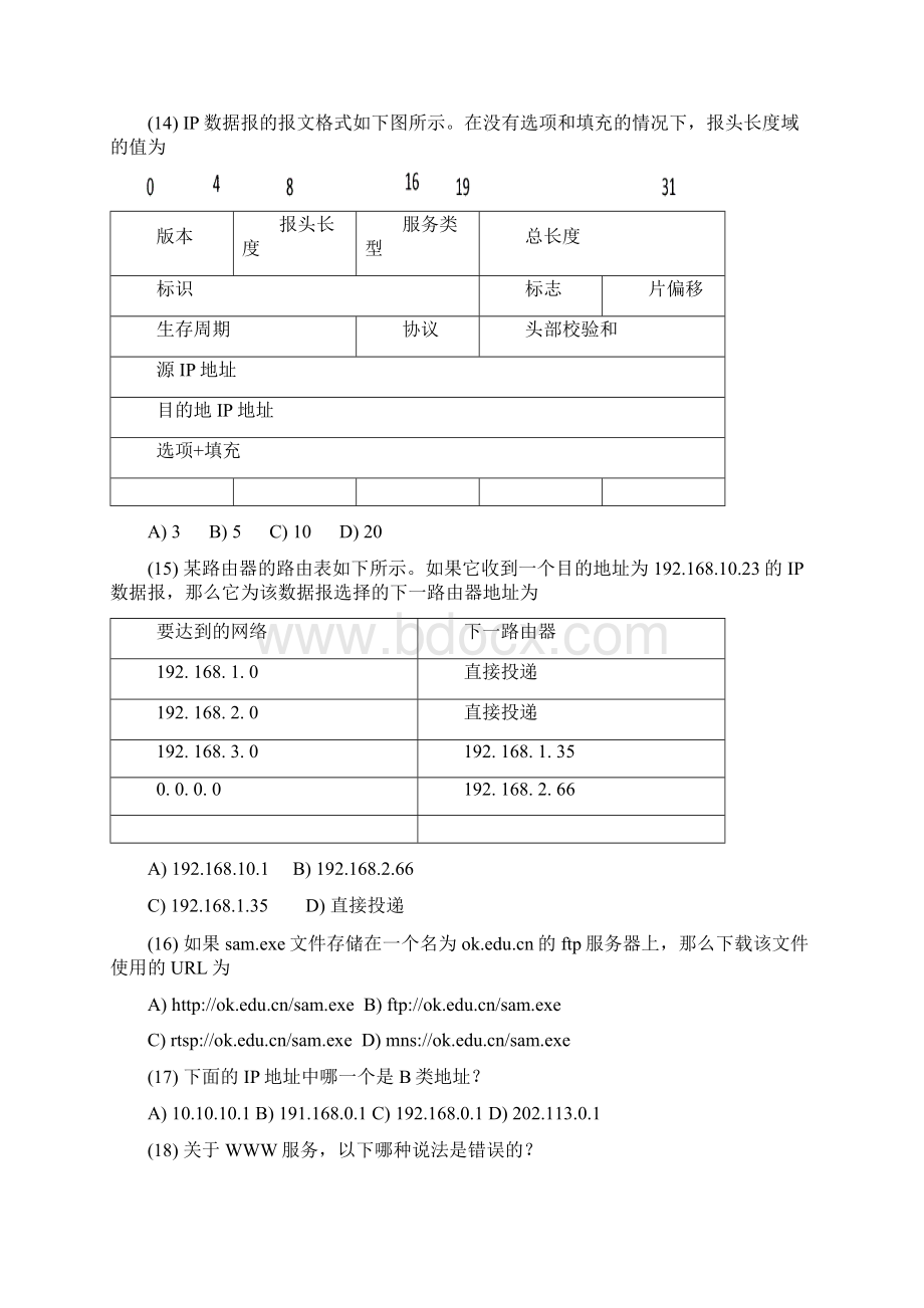 计算机三级网络第五章测试.docx_第3页