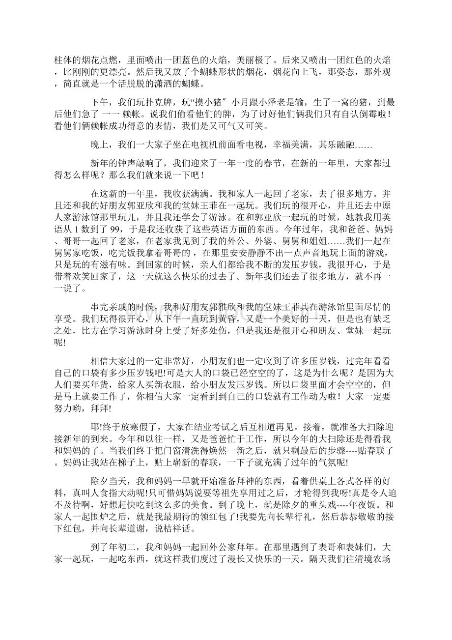 快乐的新年作文精选15篇精选.docx_第2页