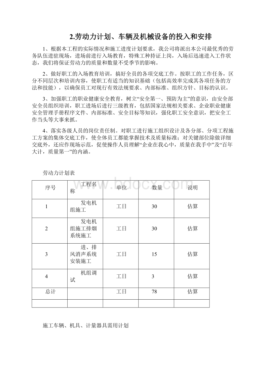 发电机组安装施工的施工组织设计.docx_第3页